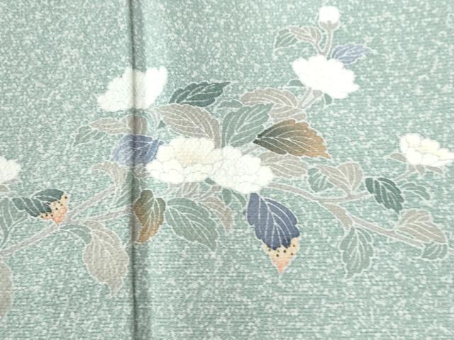 平和屋着物●訪問着 友禅 竜田川枝花文 たたき染め 正絹 逸品 CAAW8254yc