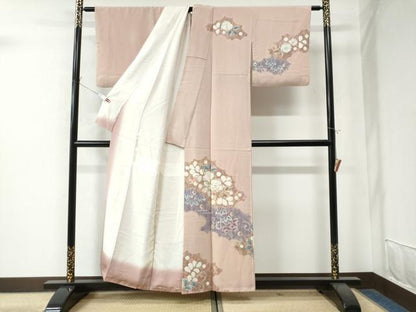 平和屋着物●十日町　名門　滝泰謹製　訪問着　辻が花　手描き　正絹　逸品　CAAW8258yc