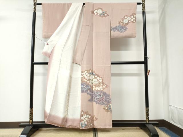 平和屋着物●十日町　名門　滝泰謹製　訪問着　辻が花　手描き　正絹　逸品　CAAW8258yc