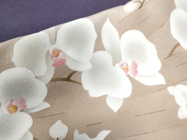 平和屋着物●螺鈿作家 藤本隆士 訪問着 胡蝶蘭 暈し染め 金彩 京都きもの友禅扱い 正絹 逸品 CAAW8261yc