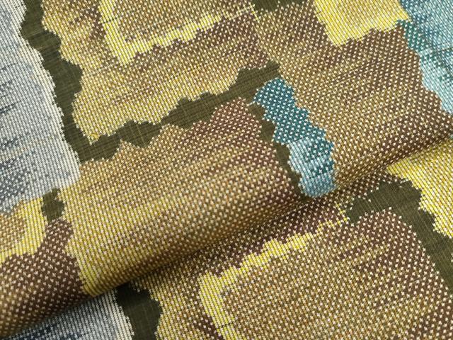 平和屋着物○本場大島紬 7マルキ 総絣 色紙重ね文 正絹 逸品 CAAW8268yc
