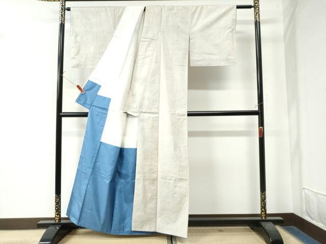 平和屋着物●本場大島紬 白大島 一元絣 正絹 逸品 CAAW8313yc