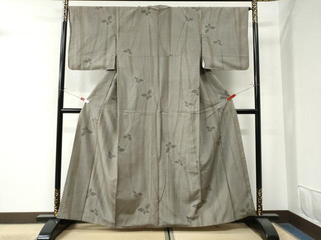 平和屋着物●上質な紬　絞り　舞蝶文　正絹　逸品　CAAW8328yc