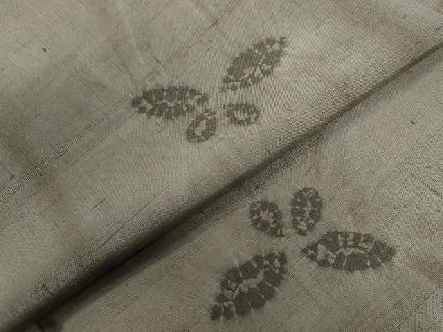 平和屋着物●上質な紬　絞り　舞蝶文　正絹　逸品　CAAW8328yc
