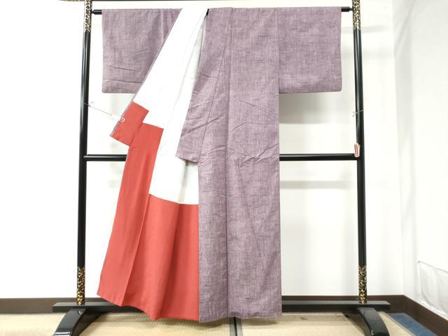 平和屋着物●上質な紬　霞文　正絹　逸品　CAAW8338yc