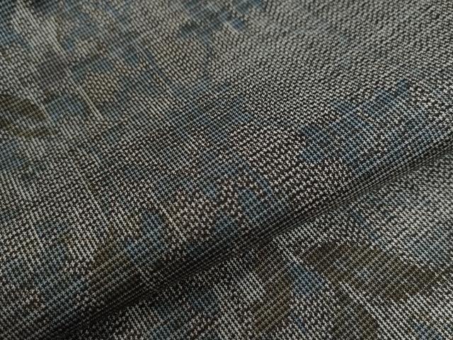 平和屋着物●上質な紬　枝花文　正絹　逸品　CAAW8339yc