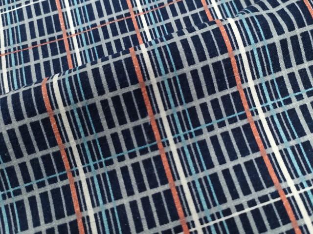 平和屋着物●上質な紬 格子柄 正絹 逸品 CAAW8340yc