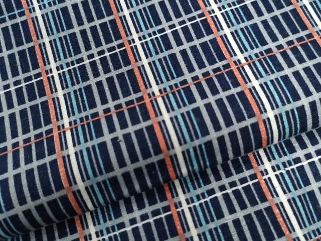 平和屋着物●上質な紬 格子柄 正絹 逸品 CAAW8340yc