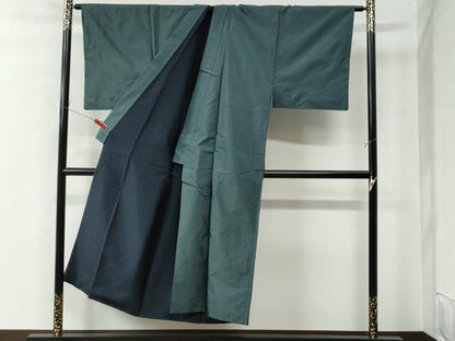 平和屋着物●男性 本場大島紬 アンサンブル 格子 正絹 逸品 CAAW8347yc
