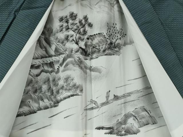 平和屋着物●男性 本場大島紬 アンサンブル 格子 正絹 逸品 CAAW8347yc