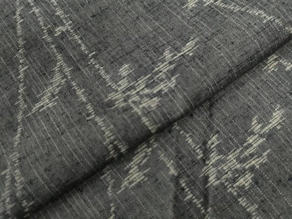 平和屋着物●上質な紬　枝花文　正絹　逸品　CAAW8361yc