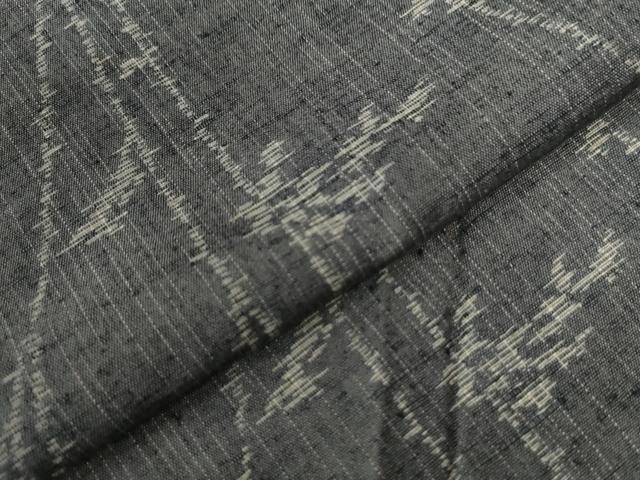 平和屋着物●上質な紬　枝花文　正絹　逸品　CAAW8361yc