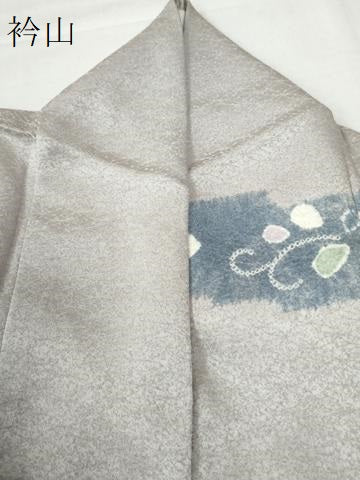 平和屋着物●訪問着 絞り 芝草梅花唐草文 金彩 ロング丈 正絹 逸品 CAAW8371yc