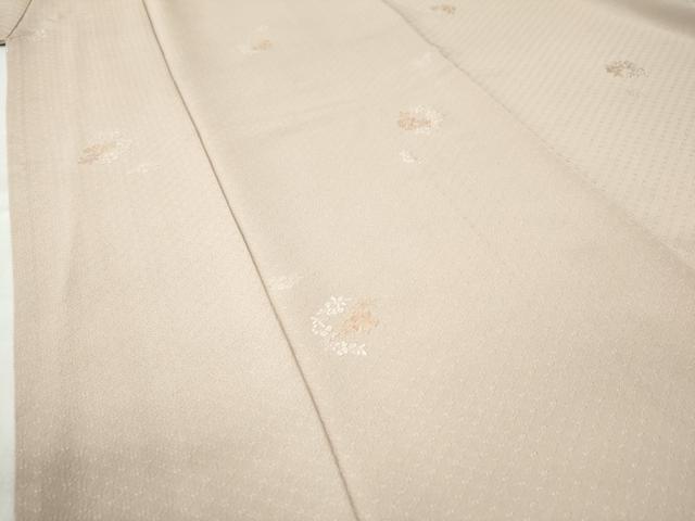平和屋着物●上質な小紋 総刺繍 草花丸文 正絹 逸品 未使用 CAAW8374yc