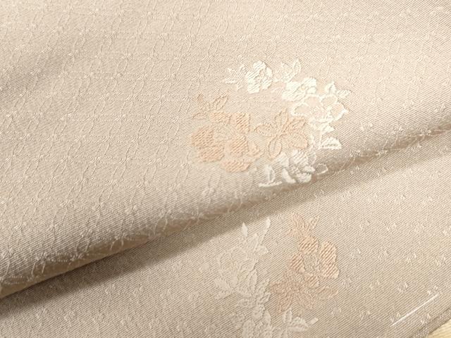 平和屋着物●上質な小紋 総刺繍 草花丸文 正絹 逸品 未使用 CAAW8374yc