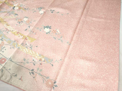 平和屋着物●訪問着　鬘帯吉祥菊花文　暈し染め　金彩　正絹　逸品　未使用　CAAW8379yc