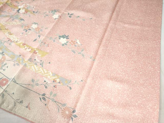 平和屋着物●訪問着　鬘帯吉祥菊花文　暈し染め　金彩　正絹　逸品　未使用　CAAW8379yc