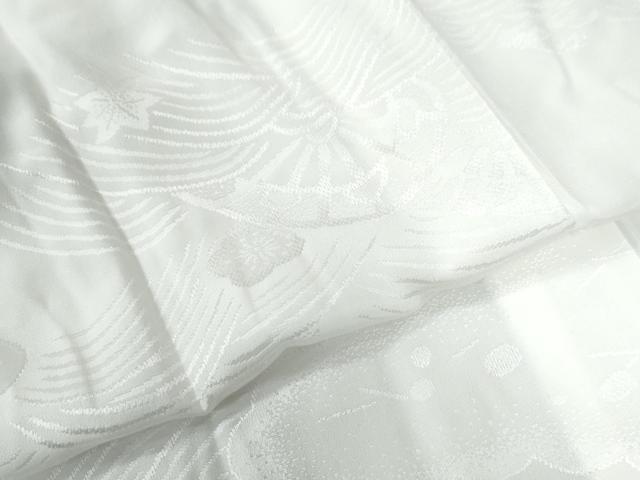 平和屋着物●長襦袢　無双仕立て　片輪車雲取り立波花地紋　洗える着物　CAAW8395yc