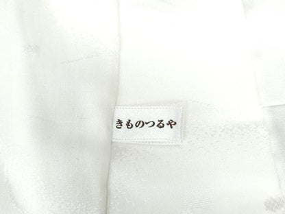 平和屋着物●長襦袢　無双仕立て　片輪車雲取り立波花地紋　洗える着物　CAAW8395yc