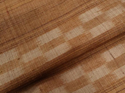 平和屋着物●上質な紬　横段吉祥文　正絹　逸品　CAAW8397yc