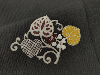 平和屋着物●上質な小紋 葵花唐草文 正絹 逸品 CAAW8398yc