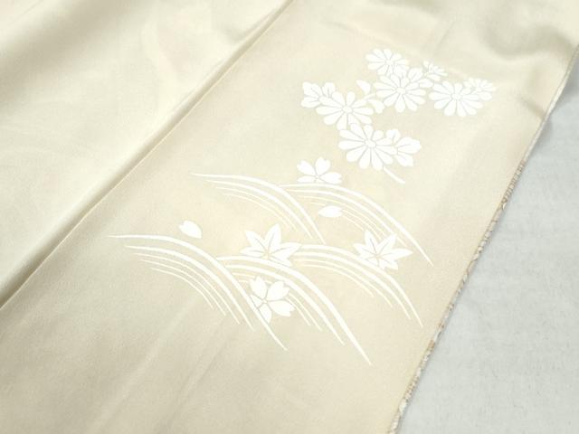 平和屋着物●訪問着 駒刺繍 鬘帯吉祥松竹梅花文 金彩 正絹 逸品 CAAW8400yc