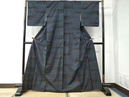 平和屋着物●本場大島紬　9マルキ　霞文　正絹　逸品　CAAW8407yc
