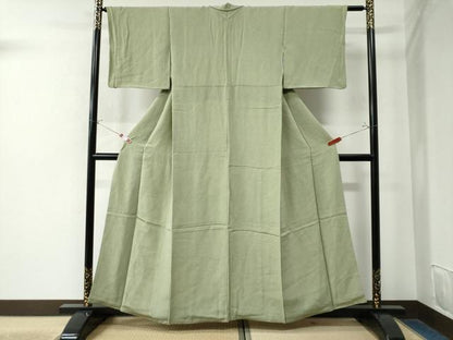平和屋着物●江戸小紋　鮫小紋柄　鬼しぼ縮緬　正絹　逸品　CAAW8430yc