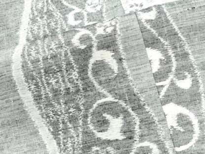 平和屋着物●上質な紬　雪輪更紗花唐草文　正絹　逸品　CAAW8442yc