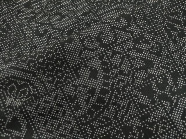 平和屋着物●本場大島紬 7マルキ 色紙重ね吉祥花唐草文 正絹 逸品 CAAW8467yc