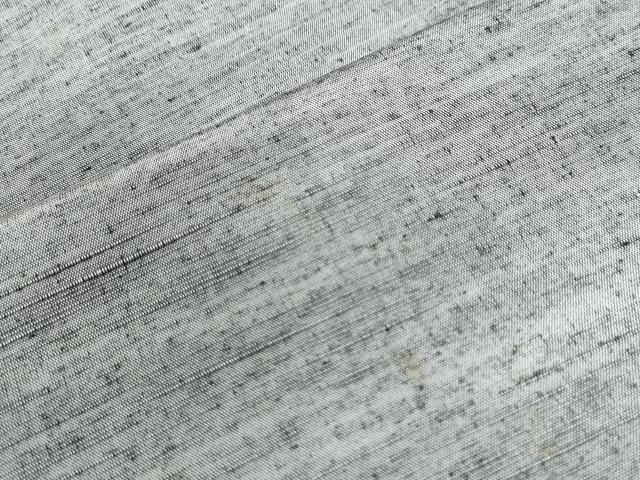 平和屋着物●男性 紬 髭紬羽織セット 色無地 灰青色 正絹 逸品 CAAW8478yc