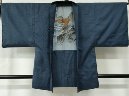 平和屋着物●男性 本場大島紬 アンサンブル 100亀甲 総詰め 正絹 逸品 CAAW8480yc