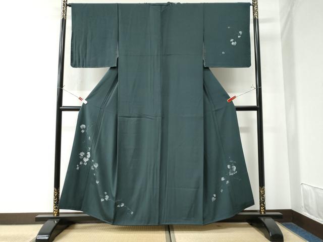 平和屋着物●訪問着 蔦の葉文 正絹 逸品 CAAW8490yc