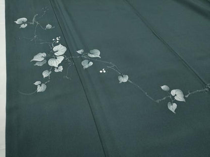 平和屋着物●訪問着 蔦の葉文 正絹 逸品 CAAW8490yc