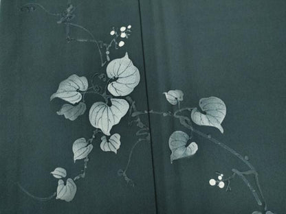 平和屋着物●訪問着 蔦の葉文 正絹 逸品 CAAW8490yc