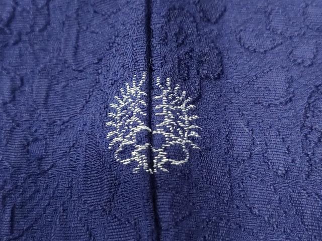 平和屋着物●上質な色無地 辻が花地紋 深紫色 正絹 逸品 未使用 CAAW8500yc