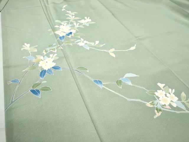 平和屋着物○本加賀友禅作家 南克治 訪問着 枝花文 正絹