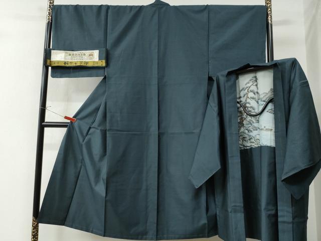 平和屋着物●男性 本場村山大島紬 アンサンブル 80亀甲 総詰め 田代織物謹製 証紙付き 正絹 逸品 CAAW8539yc