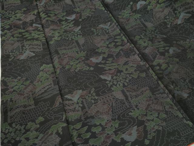 平和屋着物●本場大島紬　御所解文　正絹　逸品　CAAW8542yc