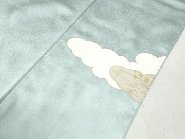 平和屋着物●訪問着 駒刺繍 雲重ね花鳥文 金彩 正絹 逸品 未使用 CAAW8547yc
