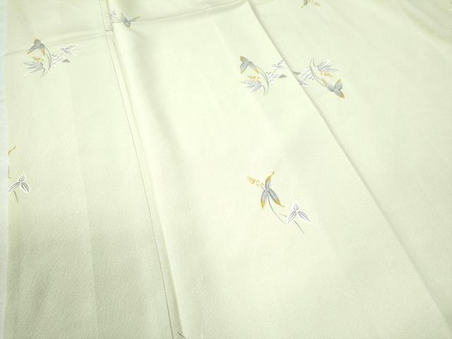 平和屋着物●上質な小紋　草花文　ロング丈　正絹　逸品　CABE2758yc