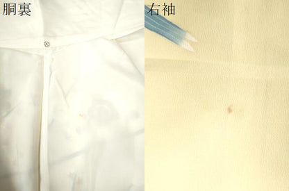 平和屋着物●本加賀友禅作家　談議所栄二　訪問着　枝梅文　正絹　逸品　CAAW8585yc