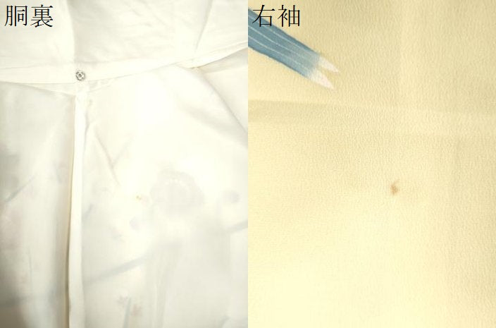 平和屋着物●本加賀友禅作家　談議所栄二　訪問着　枝梅文　正絹　逸品　CAAW8585yc