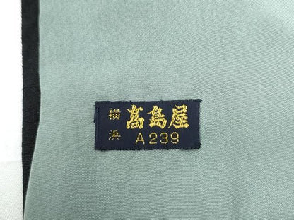 平和屋着物●本場結城紬　重要無形文化財　80亀甲　飛び亀甲柄　色紙重ね文　高島屋扱い　正絹　逸品　CABE2861yc