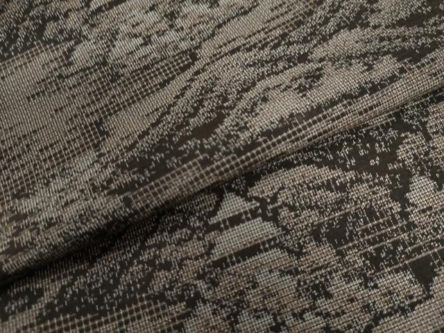 平和屋着物●上質な紬　遠山樹林風景文　正絹　逸品　CAAW8603yc