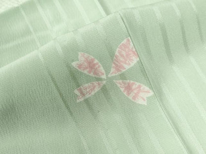 平和屋着物●長襦袢 無双仕立て 兎 舞花文 正絹 逸品 CAAW8606yc