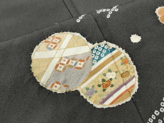 平和屋着物●訪問着　刺繍　吉祥花文　金彩　正絹　逸品　CAAW8617yc