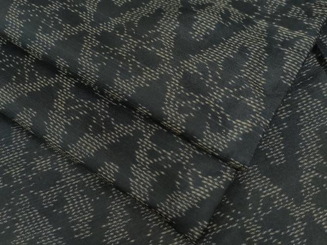 平和屋着物●本場大島紬　花菱文　小田急百貨店扱い　正絹　逸品　CAAW8630yc