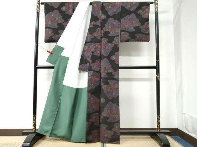 平和屋着物●本場大島紬　7マルキ　楓　正絹　逸品　未使用　CAAW8635yc