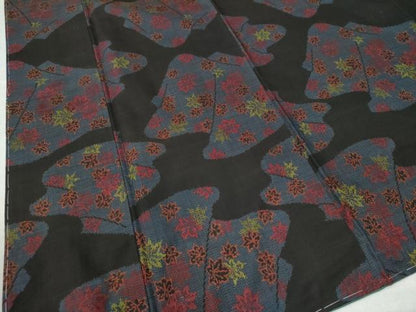 平和屋着物●本場大島紬　7マルキ　楓　正絹　逸品　未使用　CAAW8635yc